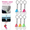 Keychains 60st Badminton Keychain Tennis Party Gynnar Sport Key Ring Ball Holder Gift for Women Novelty