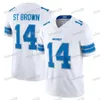 2024 NEW 14 Amon-Ra St. Brown Jahmyr Gibbs LIONS Football Jersey Sam LaPorta Barry Sanders Jared Goff Jameson Williams Malcolm Rodriguez Brian Branch David Montgomery