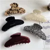 Pins di capelli in stile francese Nuovo artiglio di acetato Ellisse Clips grandi clip di squali morsetti a clip geometrici Accessori Withed Women Accessori 028 Drop Otxk9