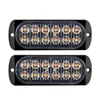 2024 2x Kamyon 12V 24V 6SMD LED FROSE UYARI UYARI IŞIK IŞIK GRILLE YANIŞ Çubuğu Araba Beacon Lambası Amber Sarı Beyaz Trafik Işığı - İçin