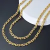 Pendant Necklaces Sunny Jewelry Hiphop Punk Curb Cuban Link Chain Necklace for Women Man Necklace Gold Color Choker Classic Wedding Party Jewelry 240419