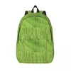 Rugzak mos mos print groene lagen student polyester reizen backpacks ademende moderne schooltassen rugzak