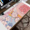 Mouse Pads Wrist Rests Pink Cute Mouse Pads Gaming Mousepad Gamer Mouse Mat Keyboard Mats Kawaii Flower Desk Pad Large Mousepads XXL 90x40 For Computer Y240419