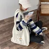 ショルダーバッグhylhexyr women canvas tote purse furse fabric bab bear bear bear bear bear crossbodyハンドバッグカジュアルショッパーchute for girl for girl