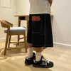Harajuku y2k wexwear bordado de skate jeans shorts de jeans shorts de ginástica folgada shorts de basquete masculino de streetwear gráfico 240416
