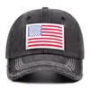 Ball Caps Hat Men Women Vintage Distressed American Flag Independence Fourth Of July Baseball Cap Adjustable Unisex Gorras Hombre