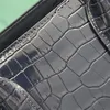 10a spiegelkwaliteit luxe krokodil lederen handtas 22 cm designer schoudertas voor dames draagtas met doos yy054c