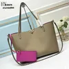 Designer Luxury studs Calfskin Leather Studded Tote Patent Leather 2 Way Bag Shoulder Bag Women's handbag