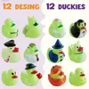 Sand Play Water Fun Halloween Rubber Duck ToyGlow in the Dark Halloween Rubber Duck in Bulk Bath Toy For Halloween tema Kid Gift Party Favor L416