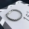 Link braccialetti Chuangcheng maschile alla moda hiphop tendenza in grassetto design in acciaio in acciaio in acciaio in acciaio per maschili gioielli