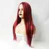 Wig Female Black Medium Längd rak hår Syntetisk kemisk fiber Högtemperatur Silk Full mekanism Huvudskyddet 240407