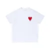 2024 New Women 's T-Shirt Cotton Short Sleeve 여름 느슨한 캐주얼 티셔츠 심장 패턴 자수 의류 O-Neck Street Clothing Men's Top Versatile