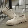 Casual Shoes 2024 Spring Autumn Suede Leather Mens Fashion Oxford Bekväm klänning utomhuslägenheter Manliga skor