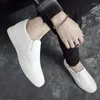 Casual Shoes Mens loafers läder sneakers män mode sommarsporter för manlig svart vit sneaker lägenheter buty damskie