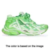 Moda lüks tasarımcı kadınlar erkekler izleri parça koşucuları 7.0 orijinal og sıradan ayakkabılar siyah grafiti pembe beyaz geometri örgü lastik deri spor ayakkabılar boyutu 35-46