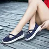 Scarpe casual da donna piatto da donna con piatti autunnali estivi sneaker traspirabili moca