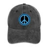 Berets Symbol pokoju - World Cowboy Hat Sports Cap Ochrona UV Solar Men Hats Women's