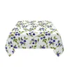 Table Cloth Washable And Reusable Blueberry Square Tablecloth Waterproof Durable Fabric Wrinkle Resistant Summer