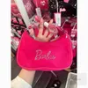 Designer Kids Rhinestone Letter Handväskor Girls Barbie Pink Princess Crossbody Bag Children Single Shoulder Alar Bags Z7782