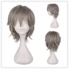 Wigs Human Curly Cosplay Animazione Wig Colore universale Harajuku Anti Curling Mens Short Hair Anti Curling Styling