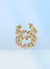 Design célèbre Lettres en argent Gold Luxurys Desinger Brooch Women Femme Righestone Pearl Letter Brooches Costume épingle Bijoux de mode Clothing9264277