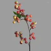 Flores decorativas simulação artificial frutas de mirtilo decoração fresca casa interior sala de estar decoração de pography adereços DIY FLOR