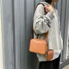 Bułynki Fashion Crossbody torebki kamera Słuchawki Słuchawki Prosty 2 w 1 torebki crossbody Solid szeroki pasek na zakupy podróżne