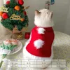 Abbigliamento per cani Autunno e Poncho invernale Mini Cold Red Neck Bell Christmas Shawl Christmas Cloak Pet Cat Forte