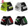 Heren shorts muay thai shorts fr gevechten worstelen sparring boks training shorts mannen vrouwen kinderen vechtsporten kickboksen vechtbroek t240419