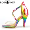 Dance Shoes Loogtshon Latin Water Platform Dancing Woman Fashion High Heels Jazz för flickor