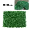 Decorative Flowers 40x60cm Artificial Grass Mat Plant Walls Foliage Hedge Greenery Panels Fence Landscape For Home Garden Floor Decor