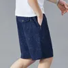 Herren -Shorts Beach Männer Elastische Taille gedruckt Bermuda Holiday Wear Cotton Board