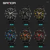 Montre-bracelets Sanda 791 Fashion Sports Style Men Regardez le dialtique numérique analogique durable 2024 Horloge électronique Relogie Masculo