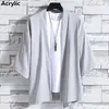 Ethnic Clothing Men's Lightweight Kimono Jacket Women Seven Sleeve Open Front Cardigan Coat Japanese Style Bathrobe