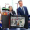 Portfel Summer PU skórzany uchwyt na karty dla Apple Airtag ID Portfel węglowy RFID Blokowanie wyskakującego posiadacza karty Minimalistyczna portfel 2022