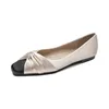 Casual Shoes Square Toe Flats Women Summer Slip-On Soft Bottom Boat