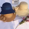 Beretten Ademende boog visser hoed mode anti uv brede rand bucket strand pet zomer