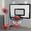 Indoor Children Safety Funny Game Kids Mini Home Exercise Basketball Hoop Set Wall Frame Stand Lifting Basket Hanging Backboard 240418