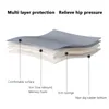 Pillow Creative 4-layer Memory Foam And Sponge Orthopedic For Seat Premium Comfort Coccyx Office Non-Slip