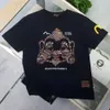 Nova marca da moda colorida Buda Cabeça Pescoço redondo de manga curta para ambos os homens Mulheres no verão e camiseta versátil 892554