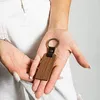 Keychains Multi-pack Wood Kekchain Blanks en cuir vide inachevé avec bracelet