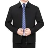 Jackets masculinos Men Coat Moda 2024 Primavera e Autumn Stand Collar Mens Jacket Business Casual Solid Color para