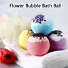 Bubble Bath Essential Oil Bath Bombs Ball Flower Scents Bubble Bath Salt Ball Cleaner Bathing Spa Moisturize Dry Skin Relaxing Gift Bathroom d240419