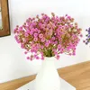 Decorative Flowers 6pcs Babysbreath Artificial Flower Bouquet Plastic Fake Plants Gypsophila Floral For Wedding Home Table Decor Arrangement