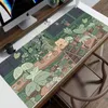 Muisblokken Pols Rests Kawaii Frog Mouse Pad Gamer Large Cute MousePad Green Plant Keyboard Computer Persoonlijkheid MAUSE Tapijt Tapijten XXL Laptop Desk Mat Y240419