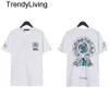 NOUVEAU 24SS MENS MENS DESSIGNER T-shirt Designers CHIRTS FEMMES FEMMES BLANC T-shirts de mode Couple Couple à manches courtes Tee Polos Vêtements lâches Tshirts