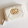 Luxurys CC Wallet Coin Purses Designer Purse Womensキーチェーンカードホルダーマンレザーキルティングカードホルダー高品質のIDカードレディクラシックフラップクラッチジッピーウォレット