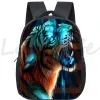 Plecaki Zwierzęta Lwa plecaki 3D tygrys Wolf Child School Torby Baby Toddler Bag Boys Waterproof Plecak dla dzieci w przedszkole