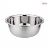 Bowls 1pc Stainless Steel Basin DIY Cake Bread Salad Mixer Dinner Round Soup Rice Bowl Plate Kitchen Cooking Tools