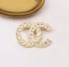 2024 NOWOŚĆ 18K złotych liter broszki małe słodkie wiatr kobiety luksusowe marki projektantka kryształowa broszka broszka perłowa metalowe akcesoria biżuterii